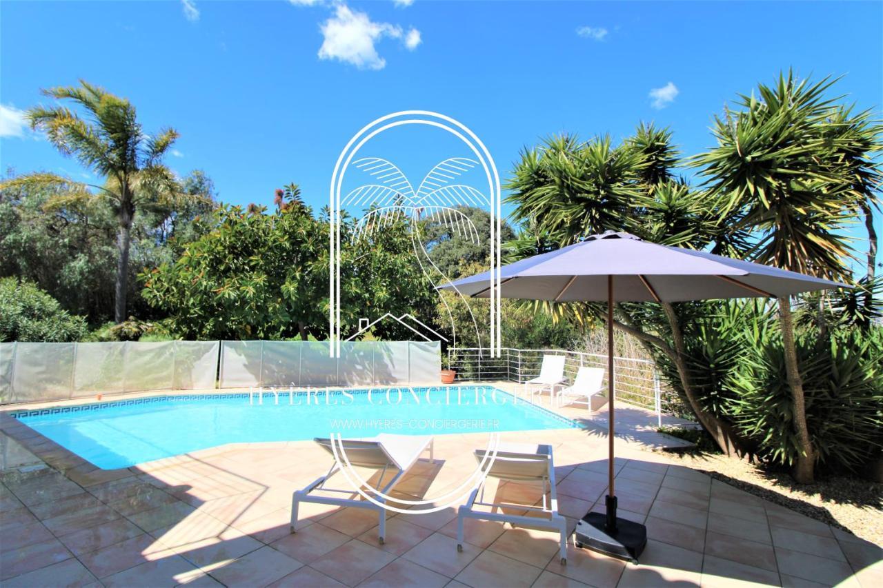 Villa L'Arbanaise Vue Mer Piscine Presqu'Ile Giens By Hc Hyères Eksteriør billede